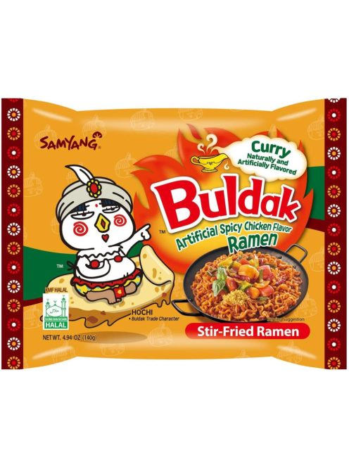 SamYang Buldak Curry Korean Csípős Csirke Ramen Noodles 140g